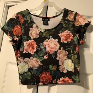 Floral crop top